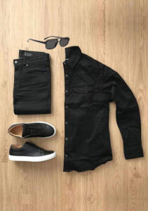 Black complete outfit