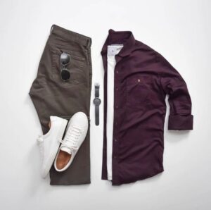 Maroon Double outfit