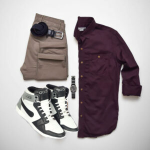 PLAIN MAROON OUTFIT