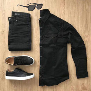 Black complete outfit